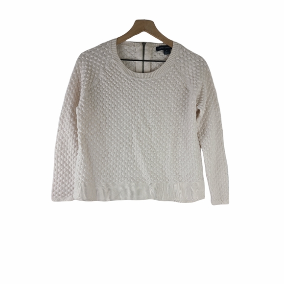 French Connection Sweaters - French Connection|Scalloped Cream Colored Sweater
